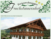 Tablet Screenshot of fuchsbauernhof.de
